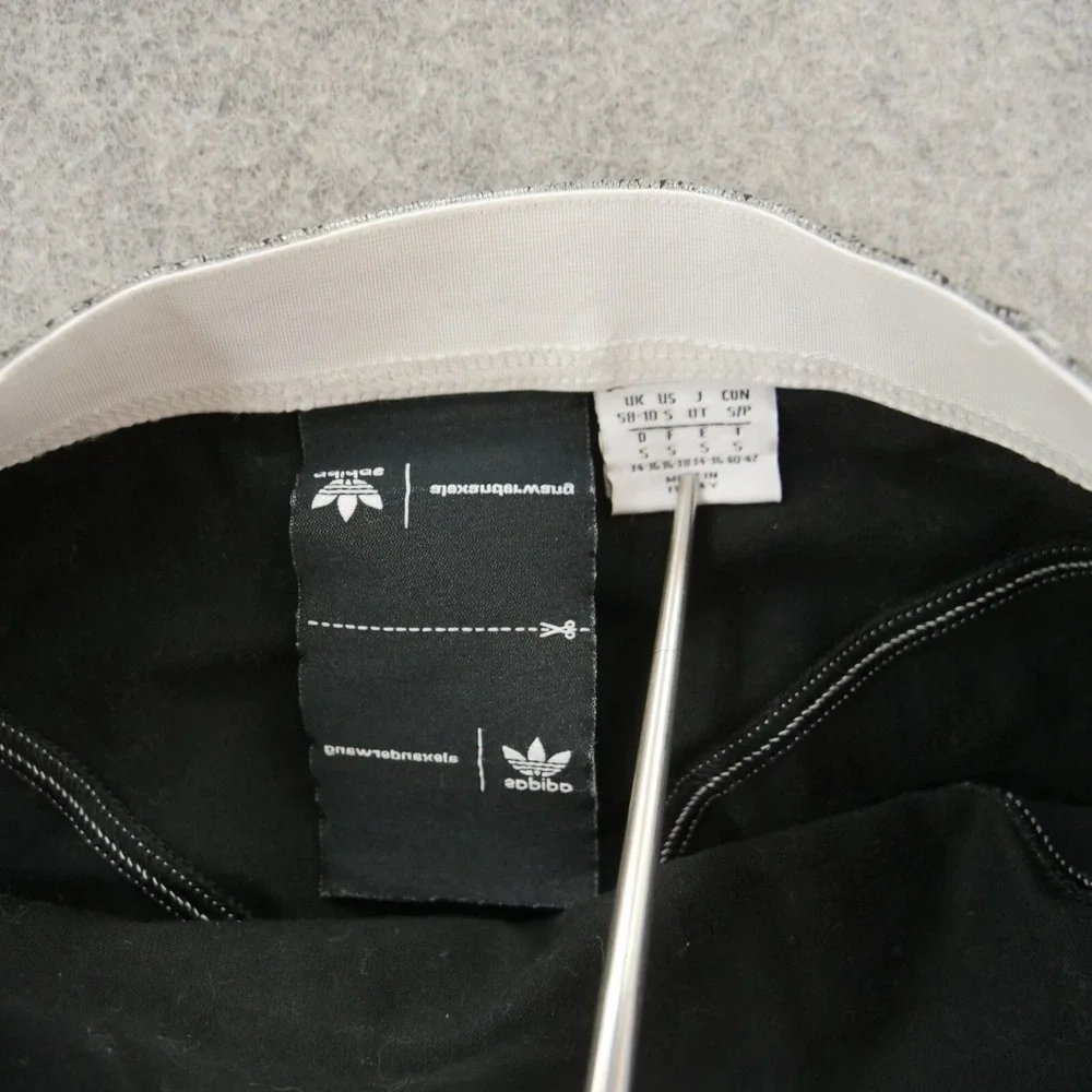 Adidas x Alexander Wang Shorts Womens Small Silver Metallic Cycling Stretch Logo